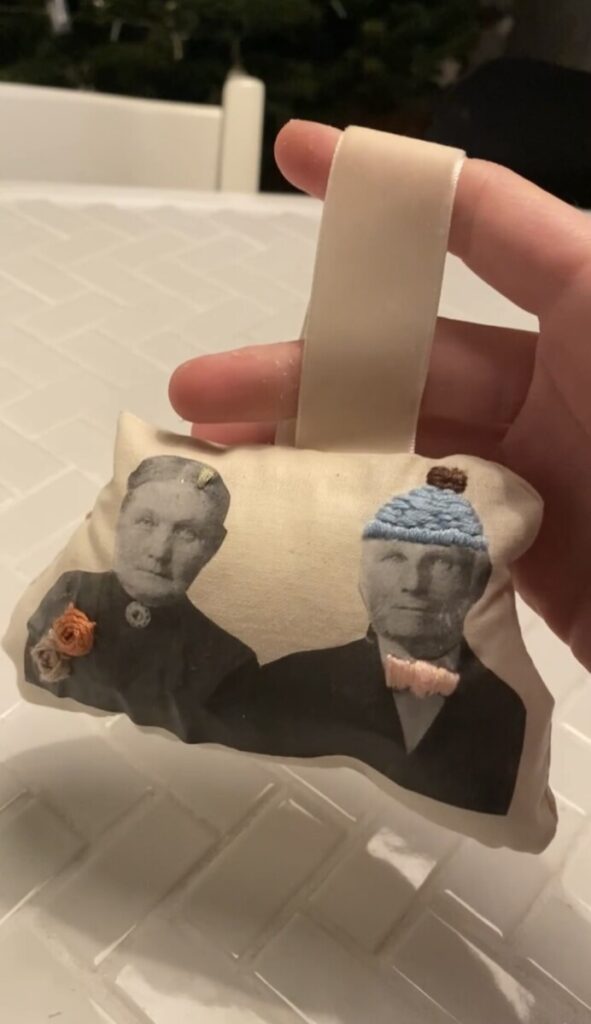 Det færdige resultat af det hyggelige juleophæng.