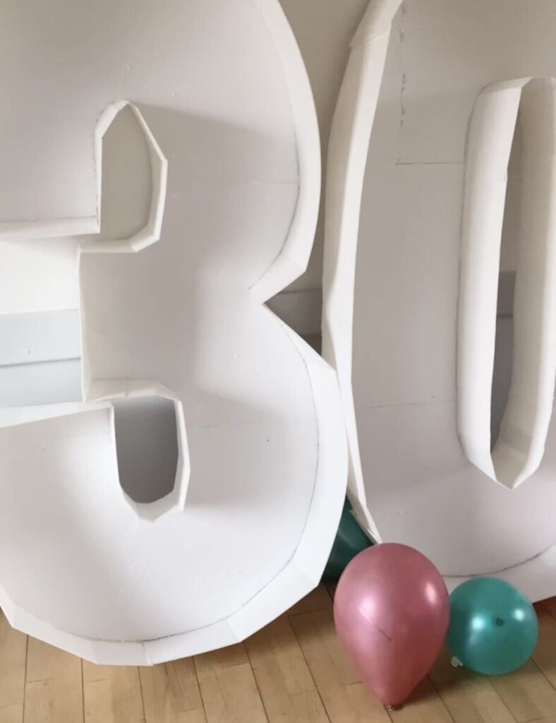 Tallene uden balloner.